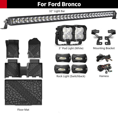 Fit For Ford Bronco 2021-2023 Combo Package Upgrades