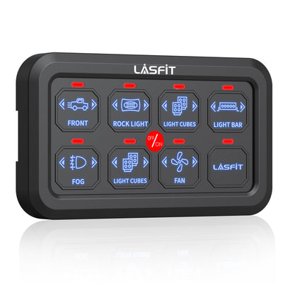 Lasfit 8 Gang Switch Panel dashboard