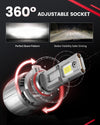 2.Lasfit LSplus 9006 LED Bulbs 360 degree adjustable socket