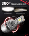 2.Lasfit LSplus H7 LED Bulbs 360 degree adjustable socket