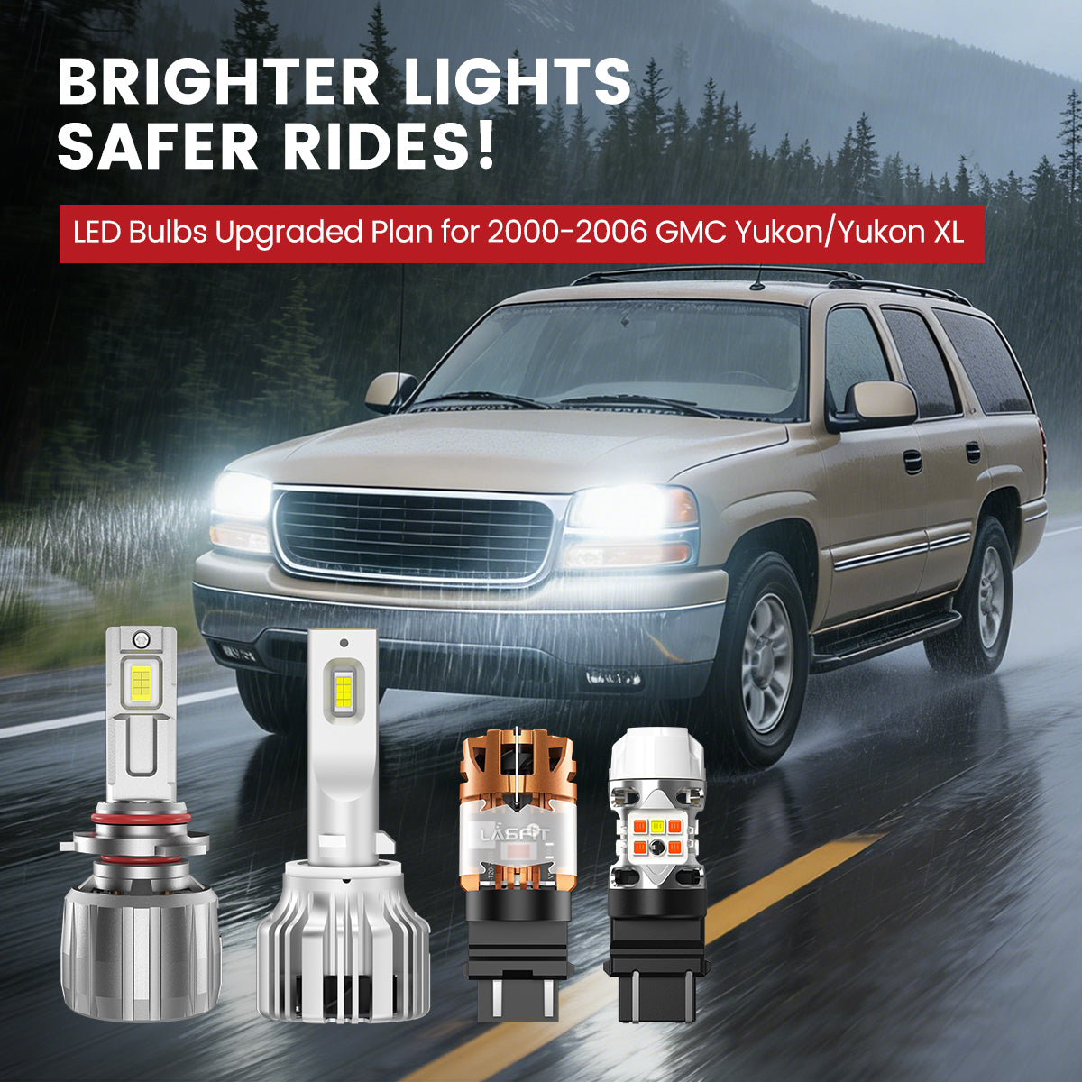 Lasfit LED Bulbs for 2000-2006 GMC Yukon/Yukon XL