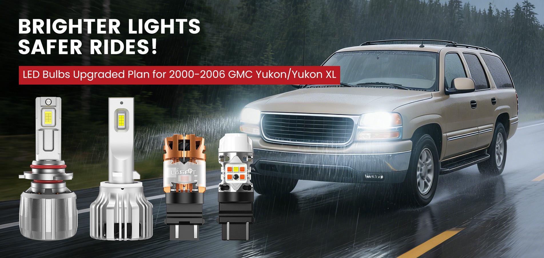 Lasfit LED Bulbs for 2000-2006 GMC Yukon/Yukon XL