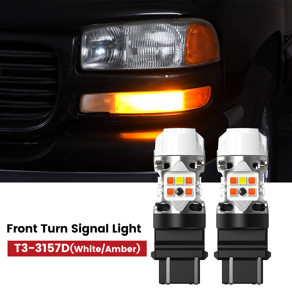 Lasfit 3157 led front turn signal light fit for 2000-2006 GMC Yukon/ Yukon XL