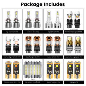 Lasfit combo package led bulbs for 2000-2006 GMC Yukon/ Yukon XL