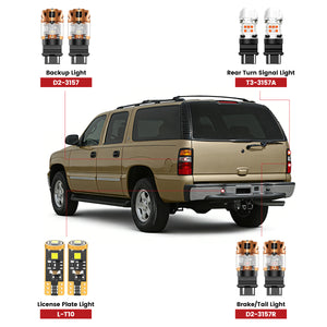 Lasfit led bulbs for 2000-2006 GMC Yukon/ Yukon XL