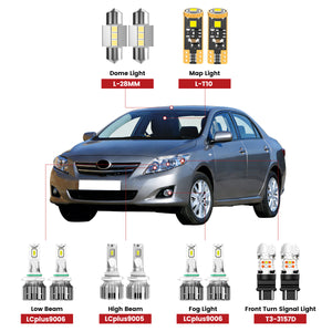 Lasfit front led bulbs for 2001-2008 Toyota Corolla  