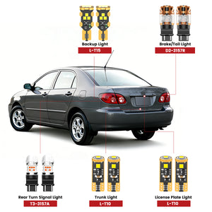 Lasfit rear led bulbs for 2001-2008 Toyota Corolla  