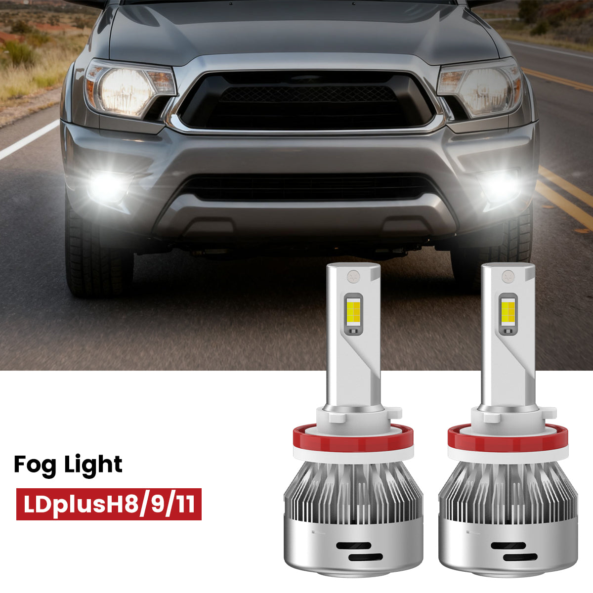 Lasfit H11 led fog light fit for 2001-2015 Toyota Tacoma