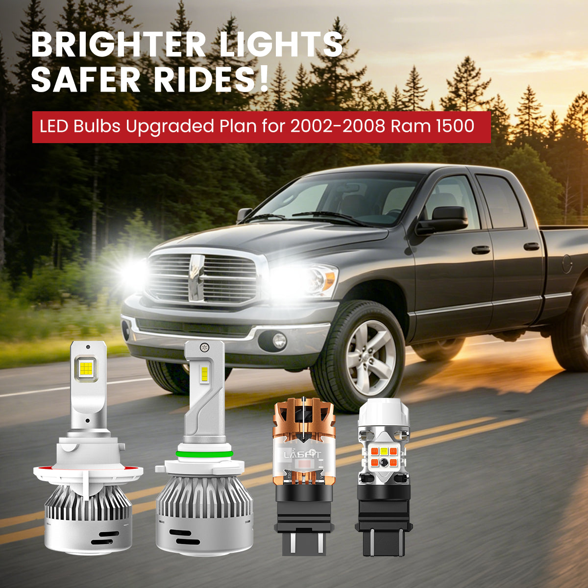 Lasfit LED Bulbs for  2002-2008 Ram 1500
