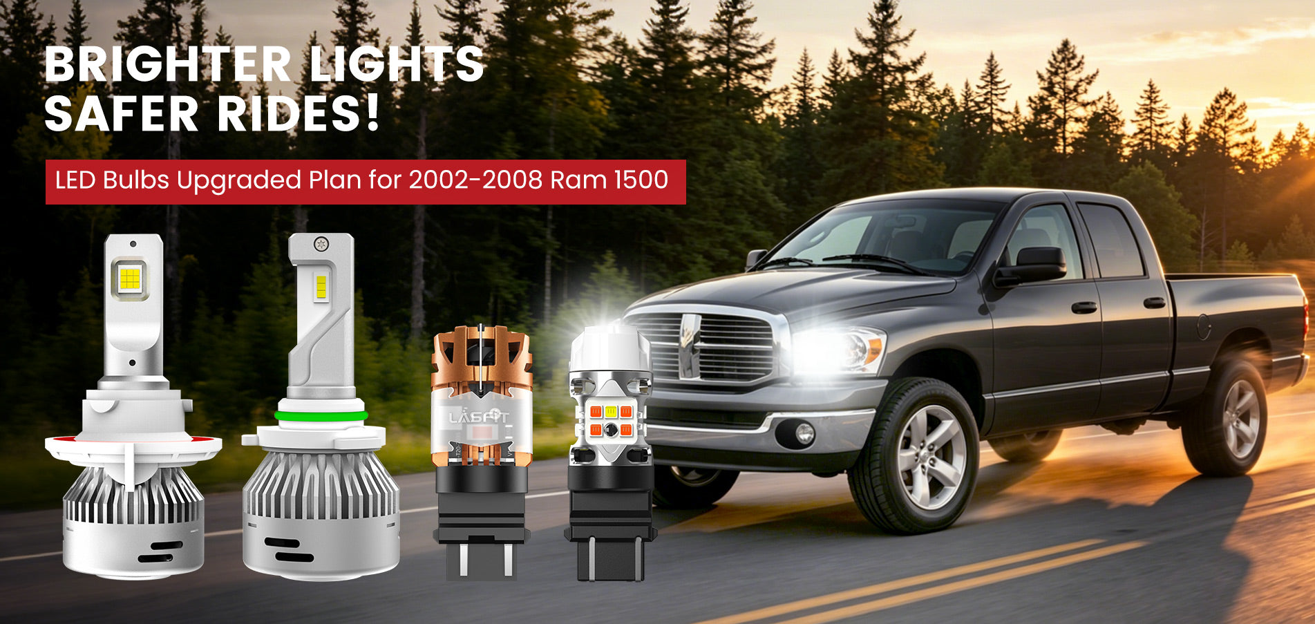Lasfit LED Bulbs for  2002-2008 Ram 1500