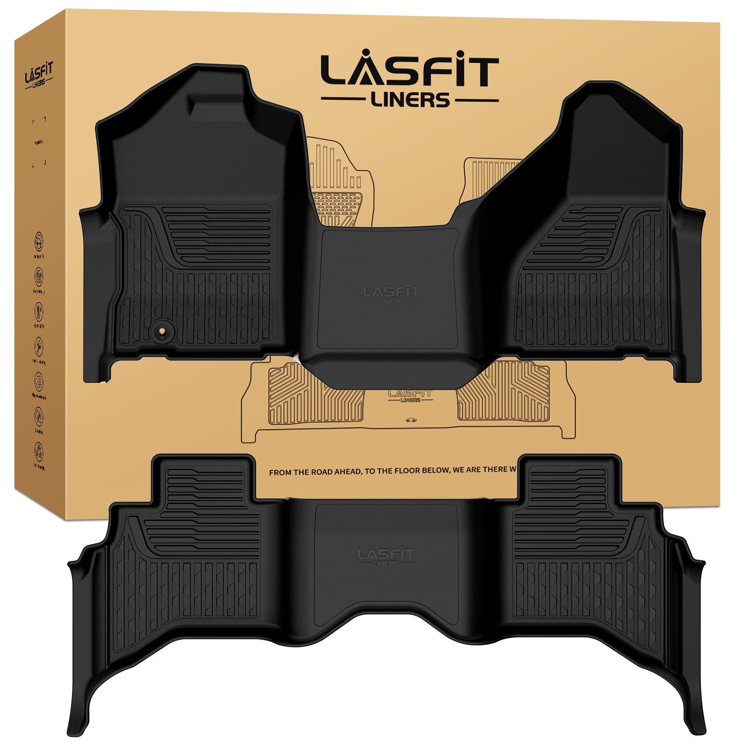 Fit for 2002-2008 RAM 1500 Quad Cab Floor Mats, Fit Carpet Flooring, N