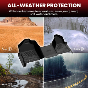 2002-2008 RAM 1500 2500 3500 Quad Cab Floor Mats All Weather Protection