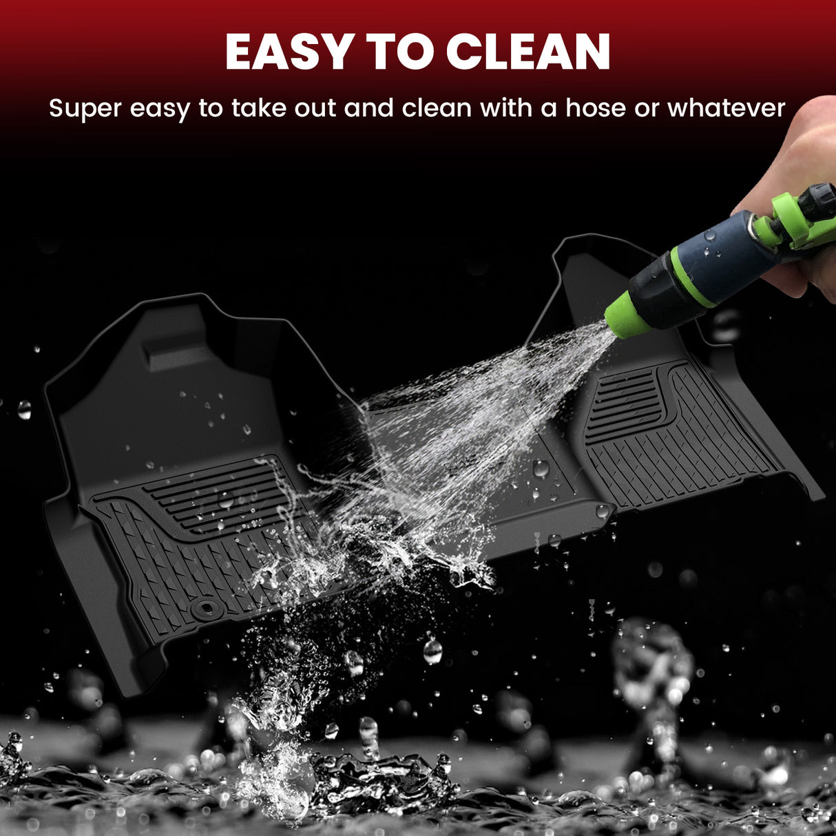 2002-2008 RAM 1500 2500 3500 Quad Cab Floor Mats Easy to Clean