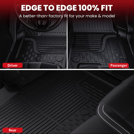 2002-2008 RAM 1500 2500 3500 Quad Cab Floor Mats Custom Fit