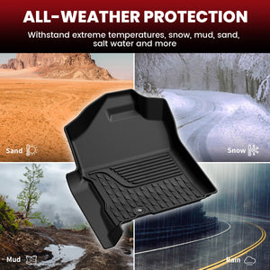 2002-2008 RAM 1500 Quad Cab Floor Mats All Weather Protection