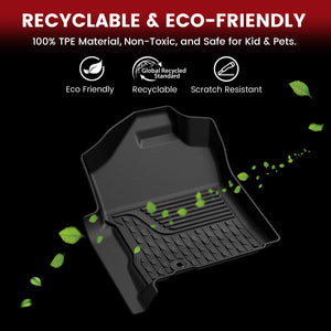 2002-2008 RAM 1500 Quad Cab Floor Mats TPE Material