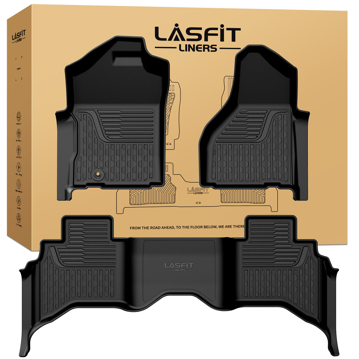 2002-2008 RAM 1500 2500 3500 Quad Cab & Bucket Seat Floor Mats 