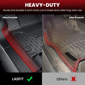 2002-2008 RAM 1500 2500 3500 Quad Cab & Bucket Seat Floor Mats Durable and Sturdy