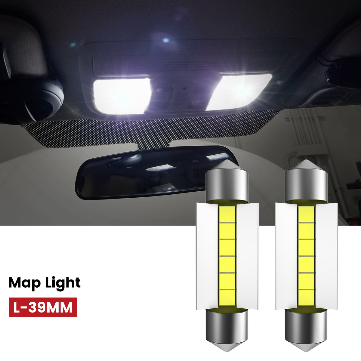 Lasfit 39MM led map lights fit for 2003-2025 Chevrolet Express
