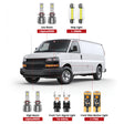 Lasfit front led bulbs for 2003-2025 Chevrolet Express