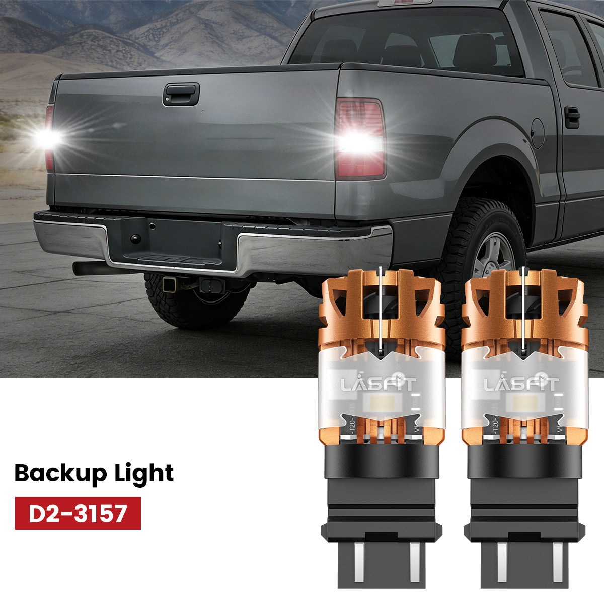 Lasfit 3157 led backup lights fit for 2004-2008 Ford F150  