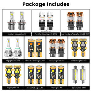 Lasfit combo package led bulbs for 2004-2008 Ford F150  with fog lights