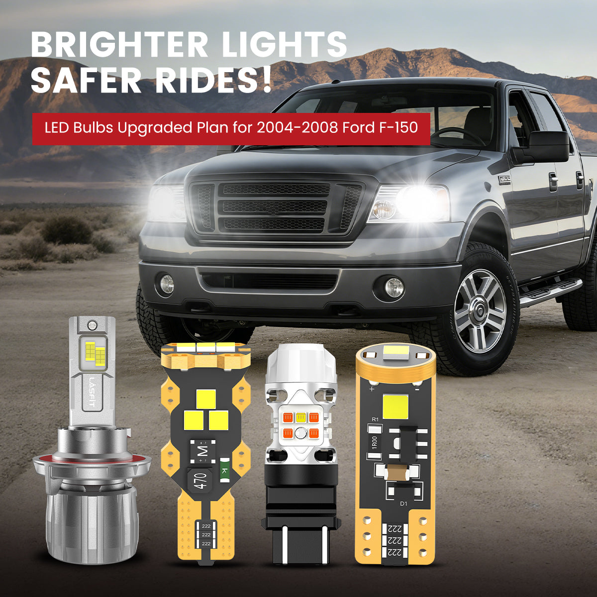 Lasfit LED Bulbs for 2004-2008 Ford F-150