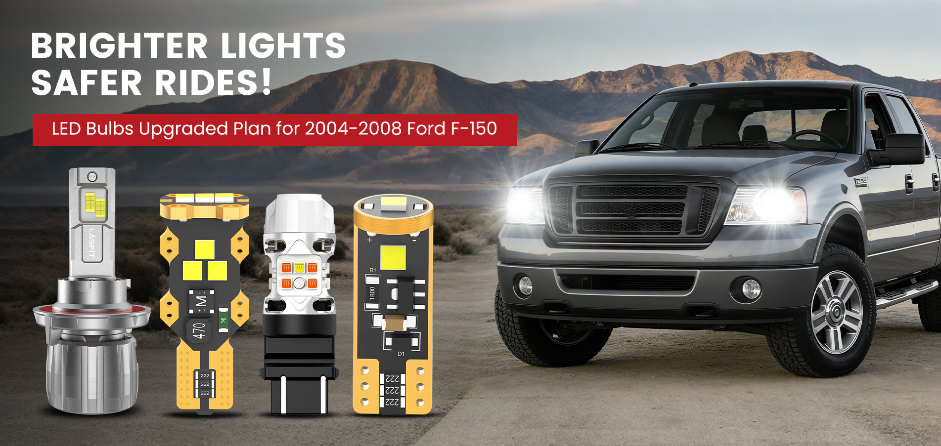Lasfit LED Bulbs for 2004-2008 Ford F-150