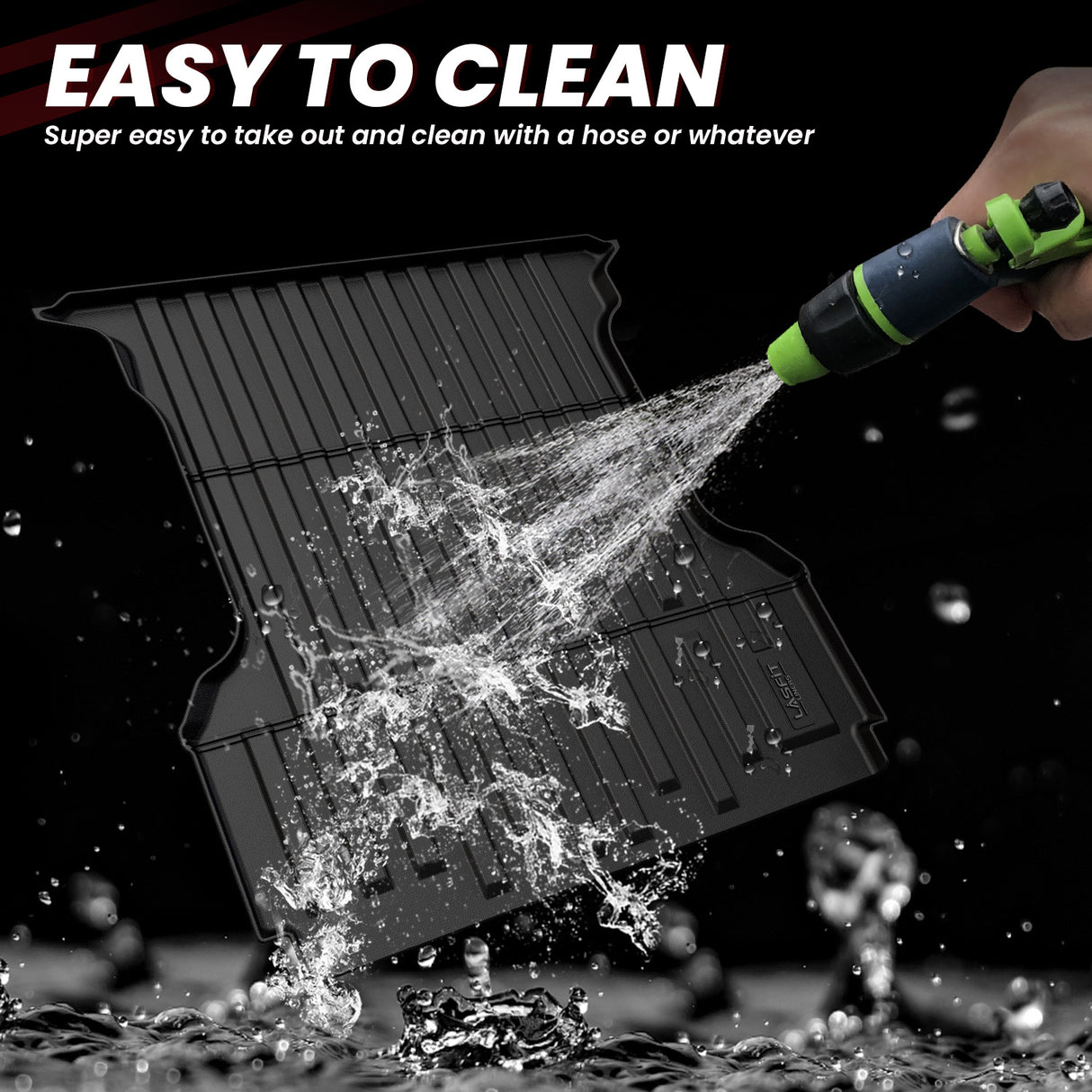 2004-2014 Ford F-150 5.5' Bed Heavy Duty Truck Bed Mats, Easy to Clean