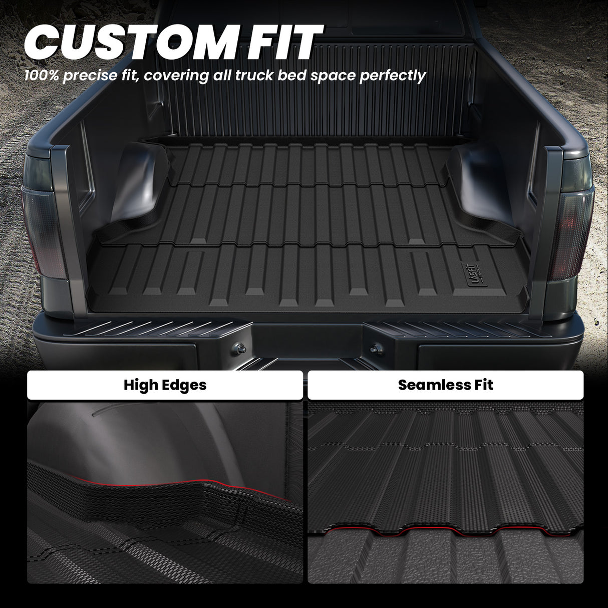 2004-2014 Ford F-150 5.5' Bed Heavy Duty Truck Bed Mats, Custom Fit