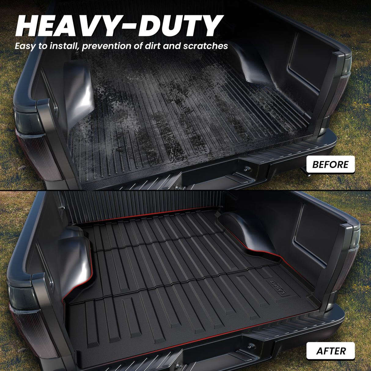 2004-2014 Ford F-150 5.5' Bed Heavy Duty Truck Bed Mats, Full Protection
