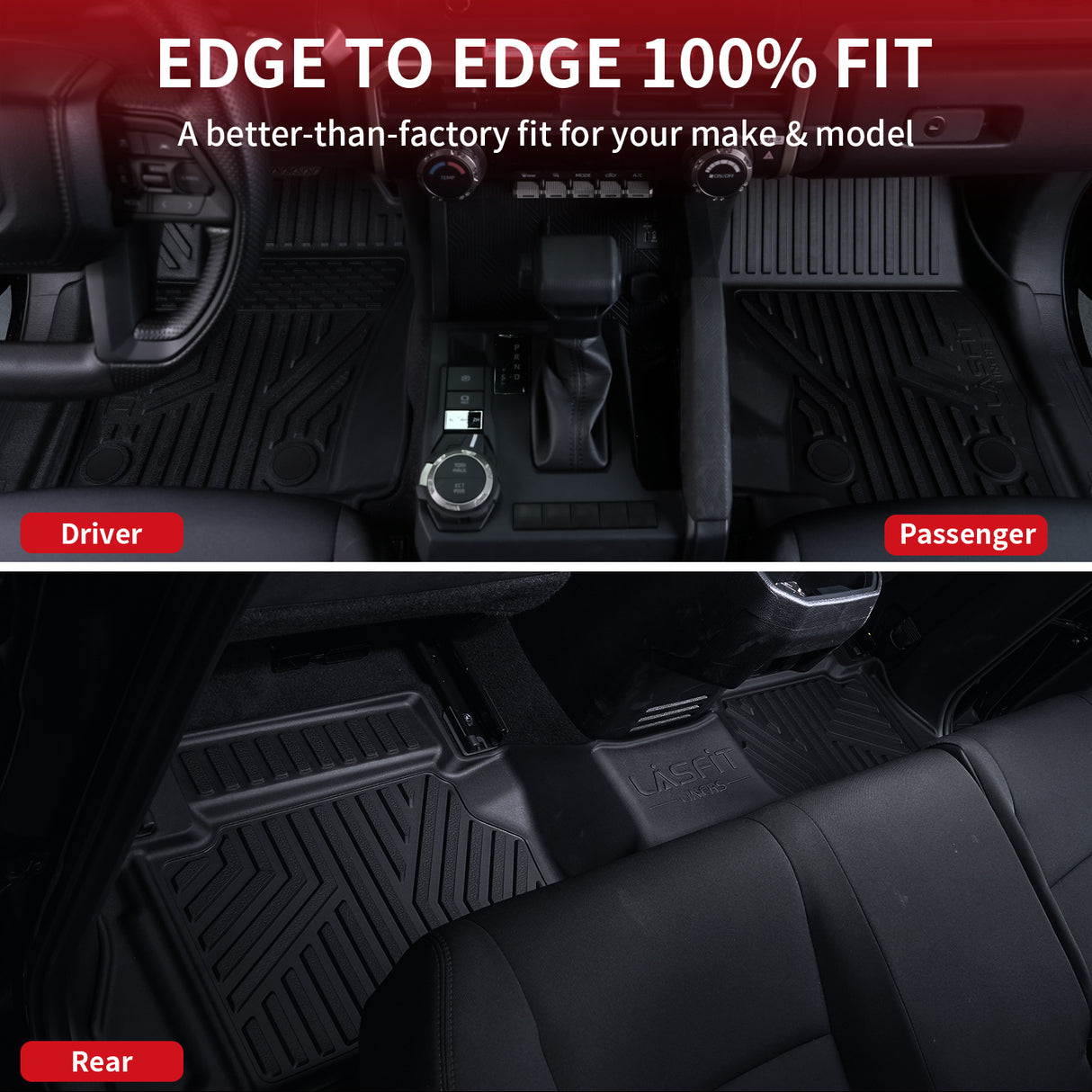 2005-2011 Toyota Tacoma Double Cab Floor Mats Edge