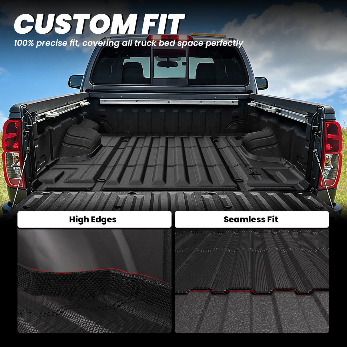 Fit for 2005-2021 Nissan Frontier Truck Bed Mat 6.1FT Custom Fit