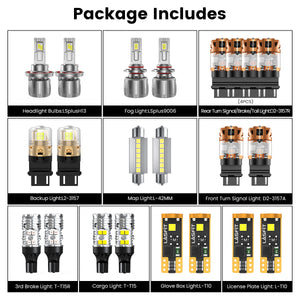 Fit for 2006-2009 Ram 2500/3500 The Brightest LED Bulbs Upgrade