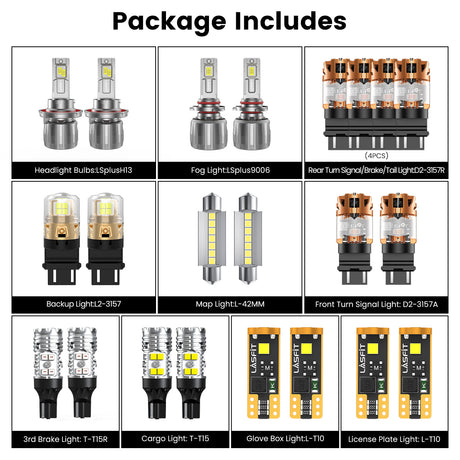 Fit for 2006-2009 Ram 2500/3500 The Brightest LED Bulbs Upgrade