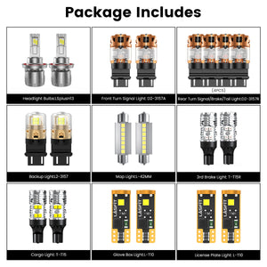 Fit for 2006-2009 Ram 2500/3500 The Brightest LED Bulbs Upgrade