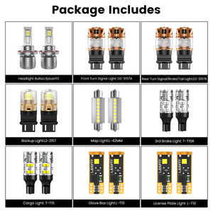 Fit for 2006-2009 Ram 2500/3500 The Brightest LED Bulbs Upgrade