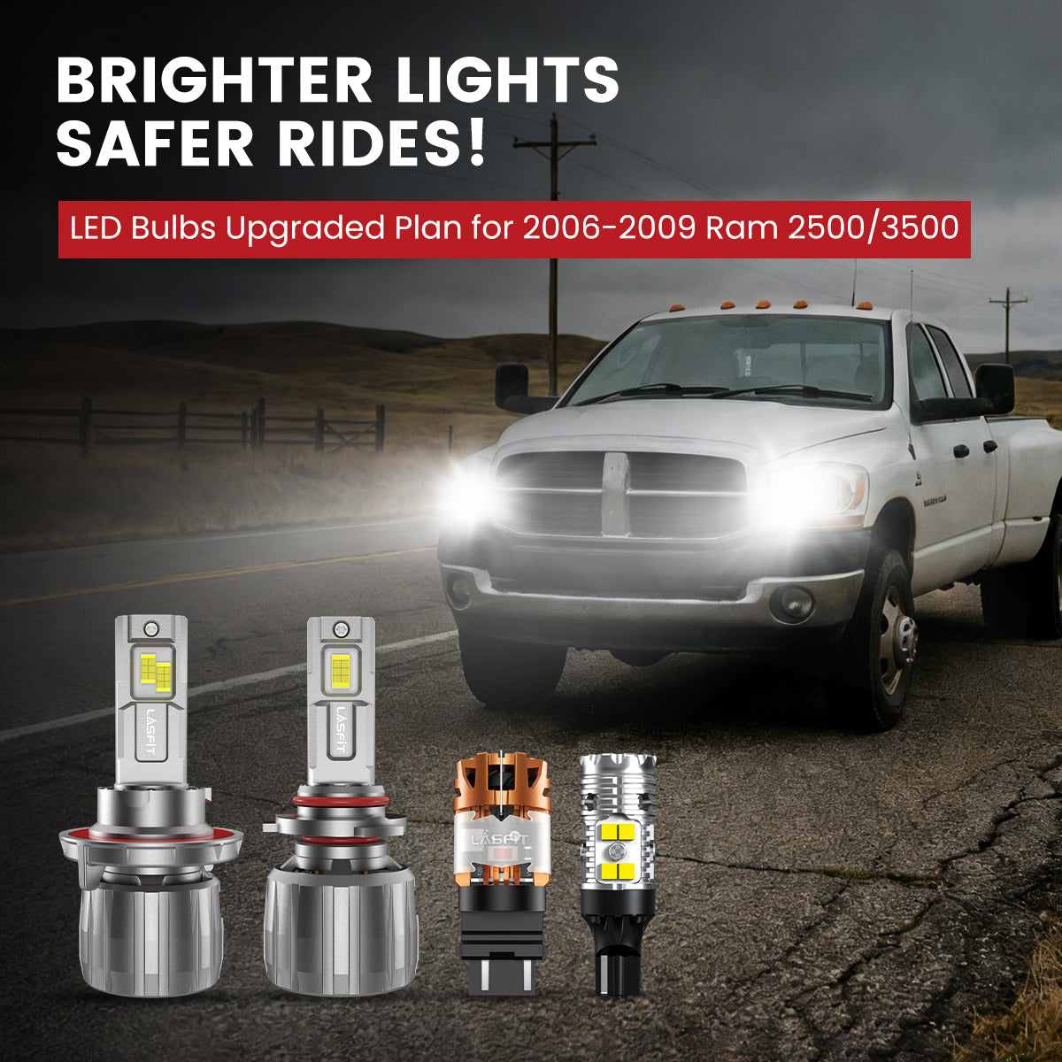 Lasfit LED Bulbs for 2006-2009 Ram 2500/3500