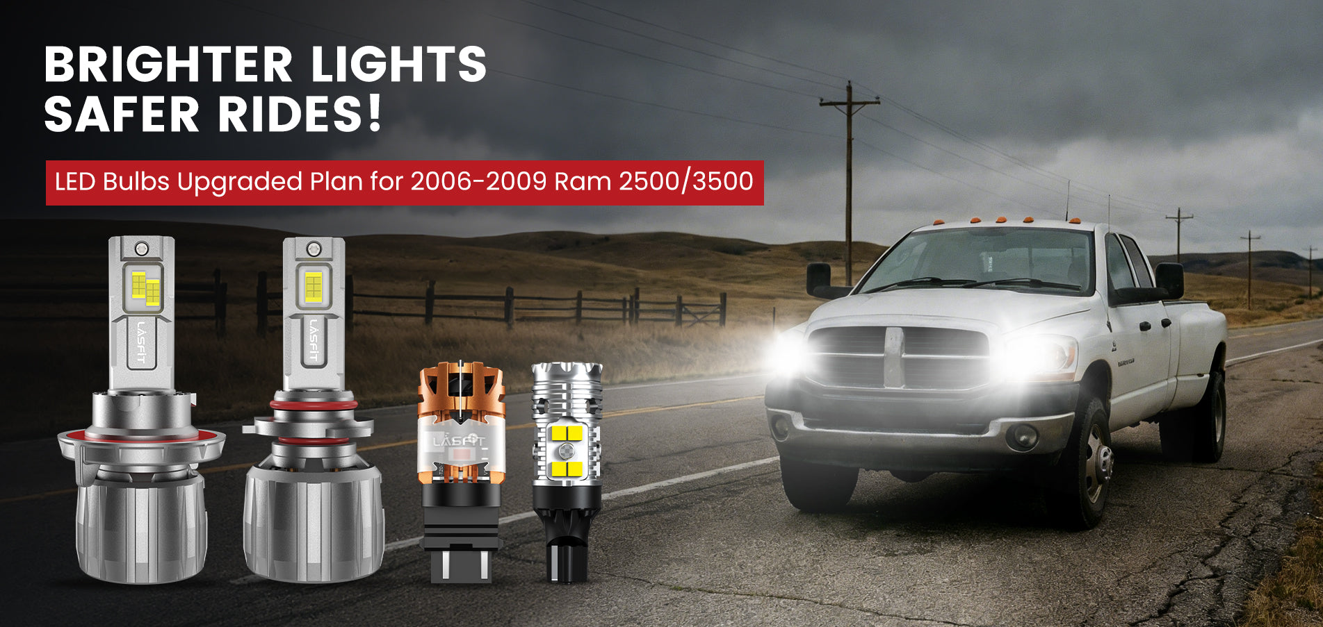 Lasfit LED Bulbs for 2006-2009 Ram 2500/3500
