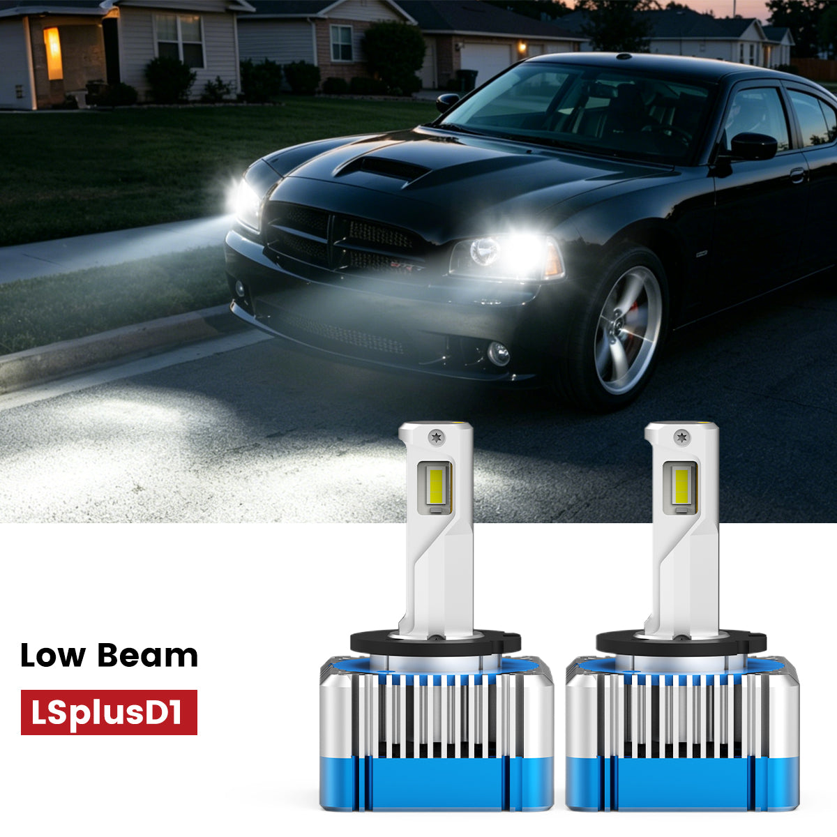 Lasfit D1 led low beam fit for 2006-2010 Dodge Charger 