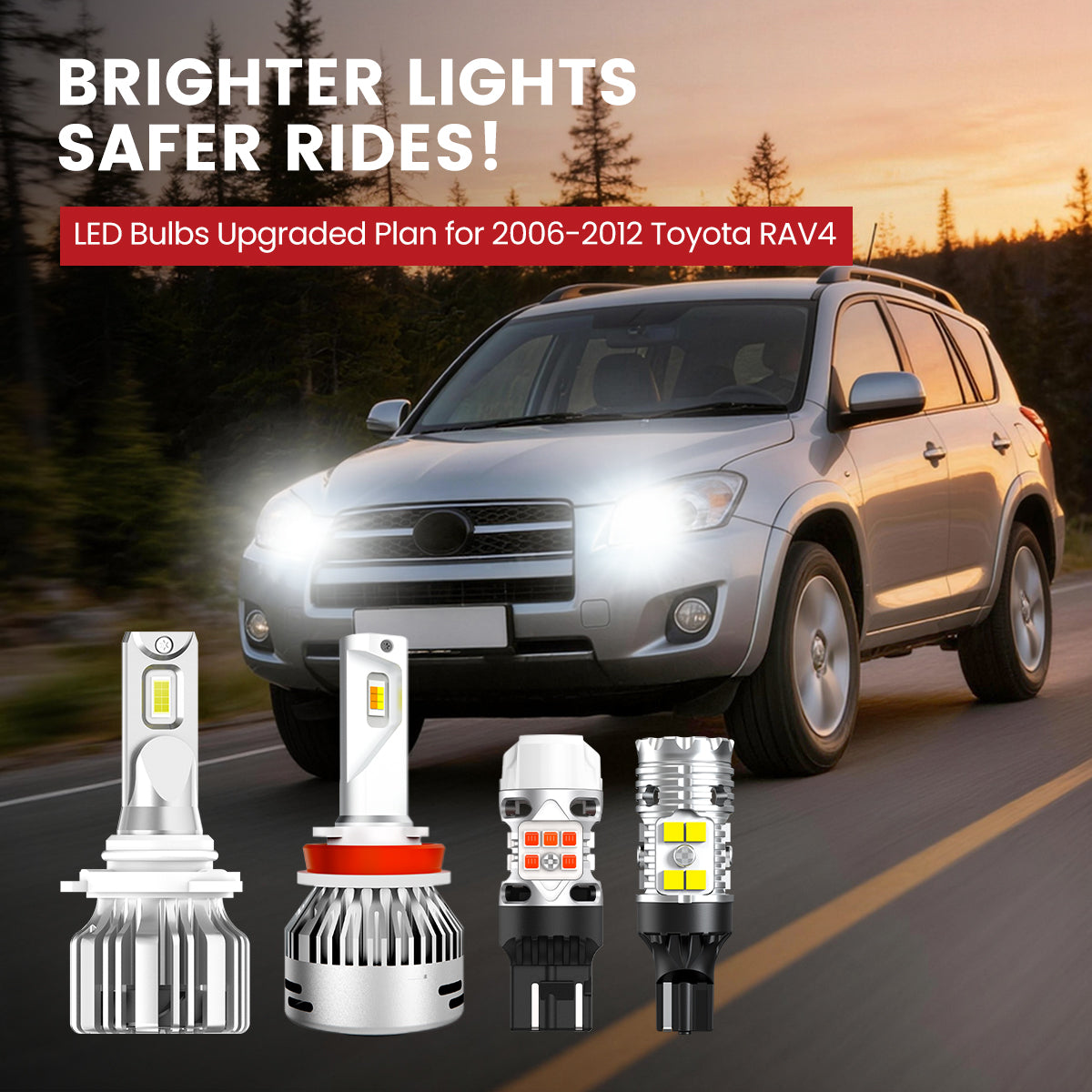 Lasfit LED Bulbs for 2006-2012 Toyota RAV4