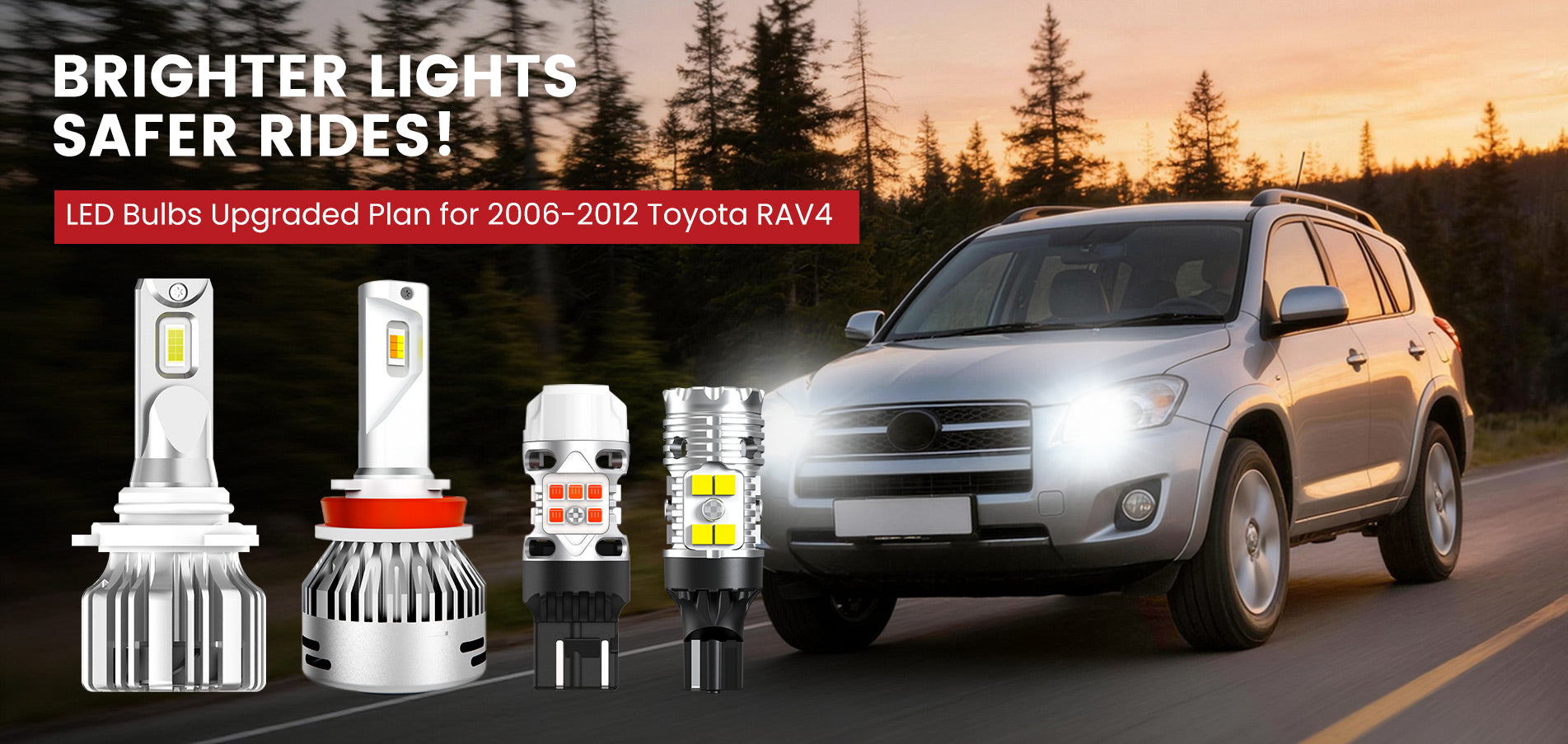 Lasfit LED Bulbs for 2006-2012 Toyota RAV4