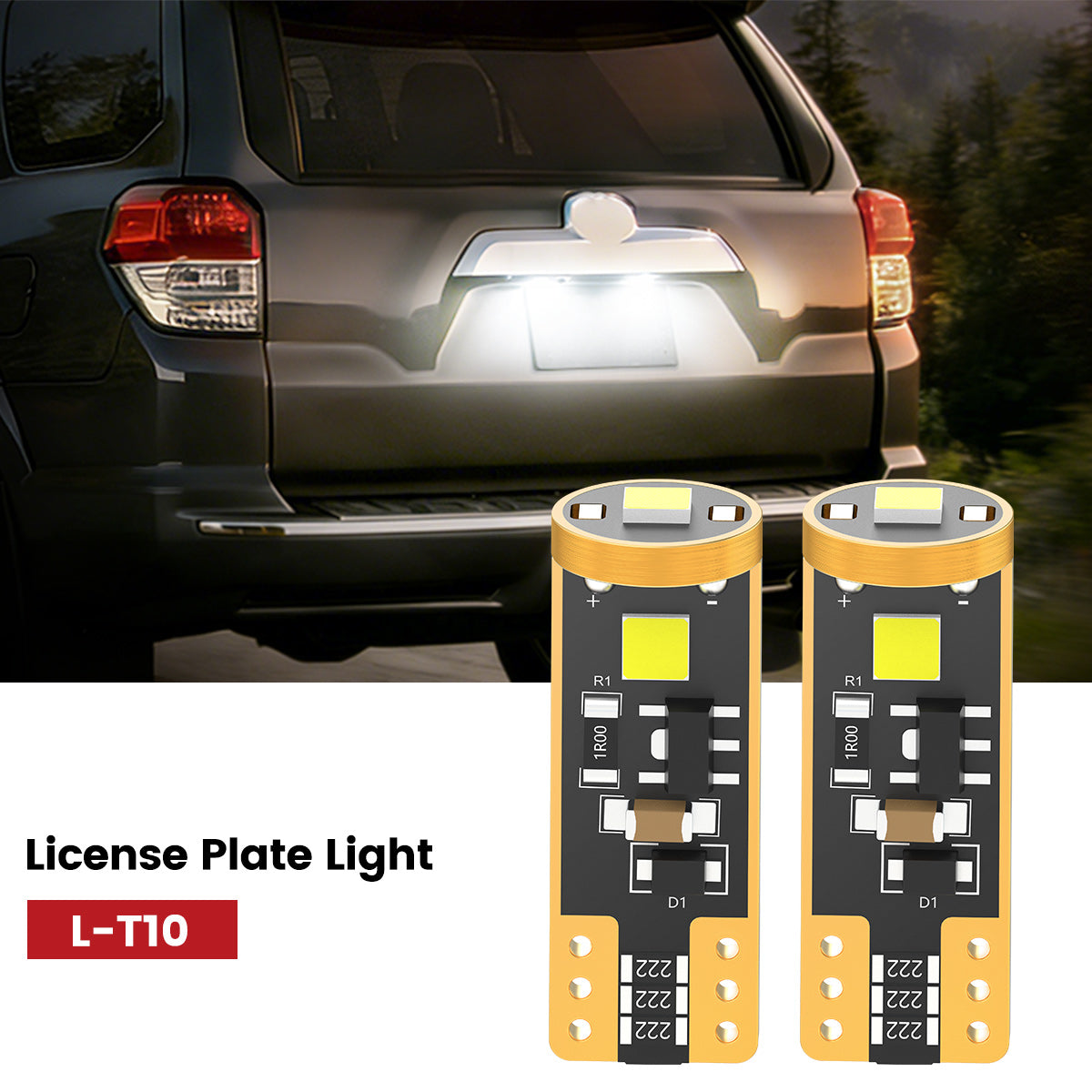 Lasfit 168 led license plate lights fit for 2006-2013 Toyota 4Runner   