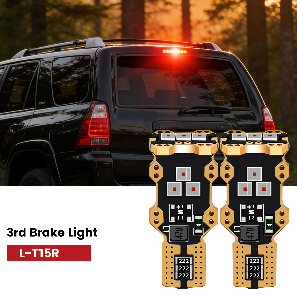 Lasfit 921 led 3rd brake lights fit for 2006-2013 Toyota 4Runner 