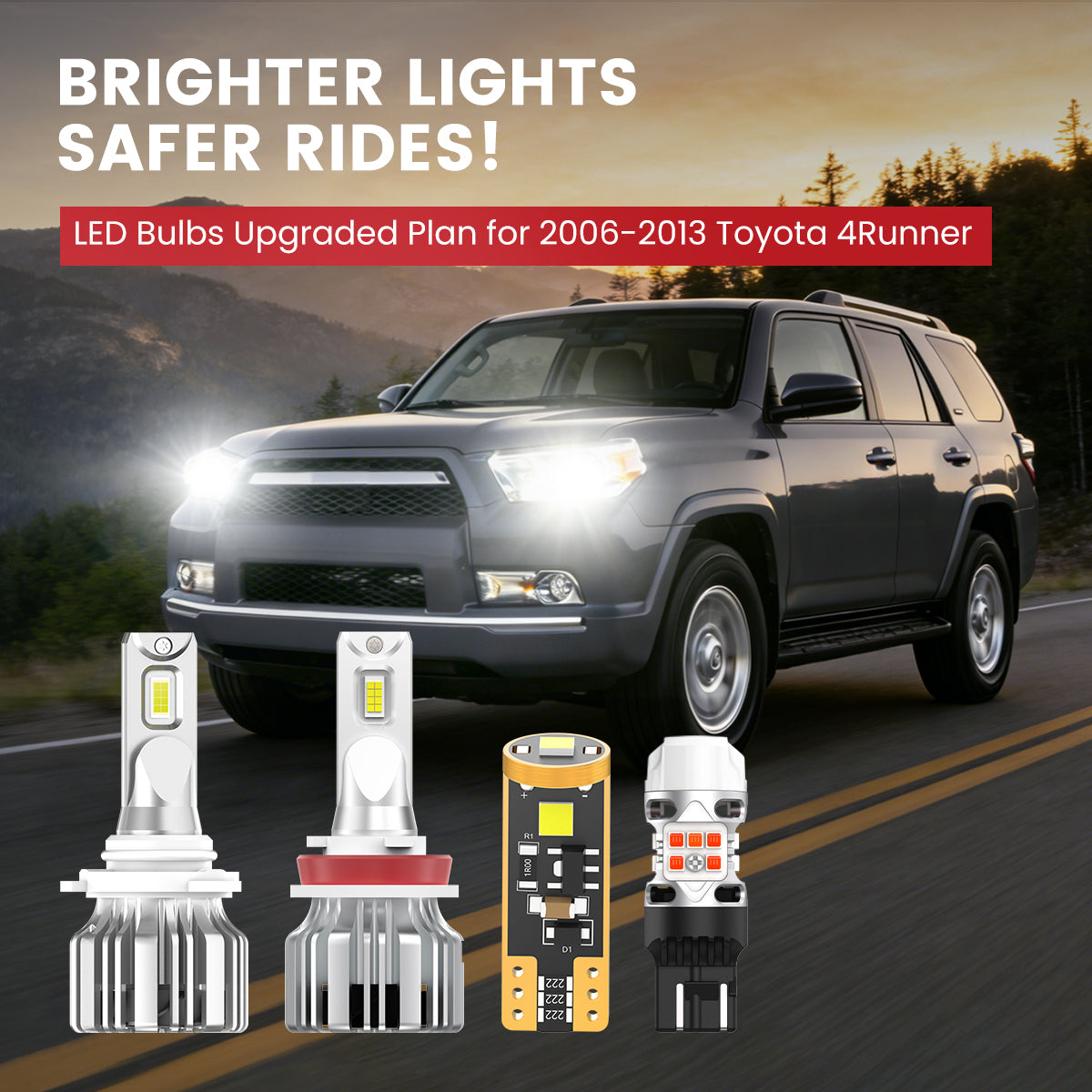 Lasfit LED Bulbs for 2006-2013 Toyota 4Runner