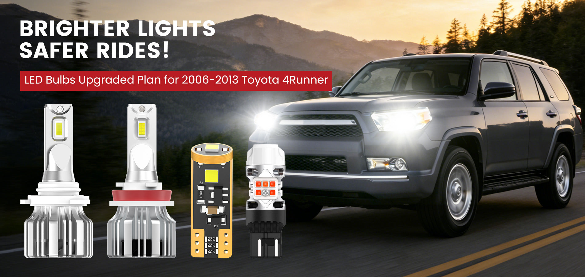 Lasfit LED Bulbs for 2006-2013 Toyota 4Runner