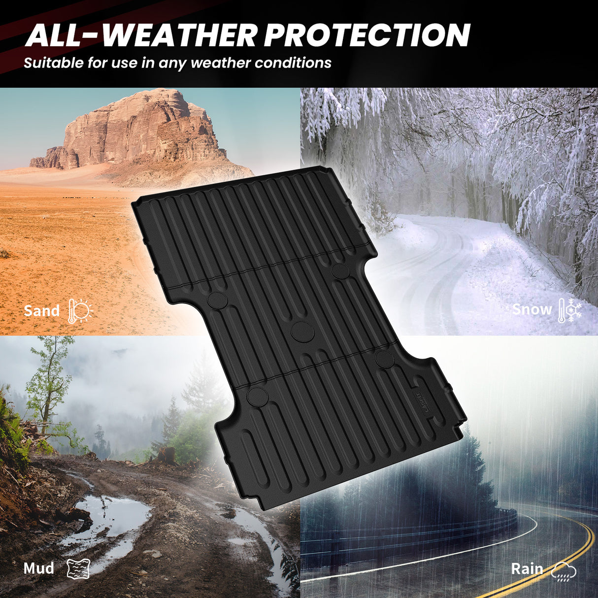 2006-2018 Ram 1500 8FT Bed Mat All Weather Protection