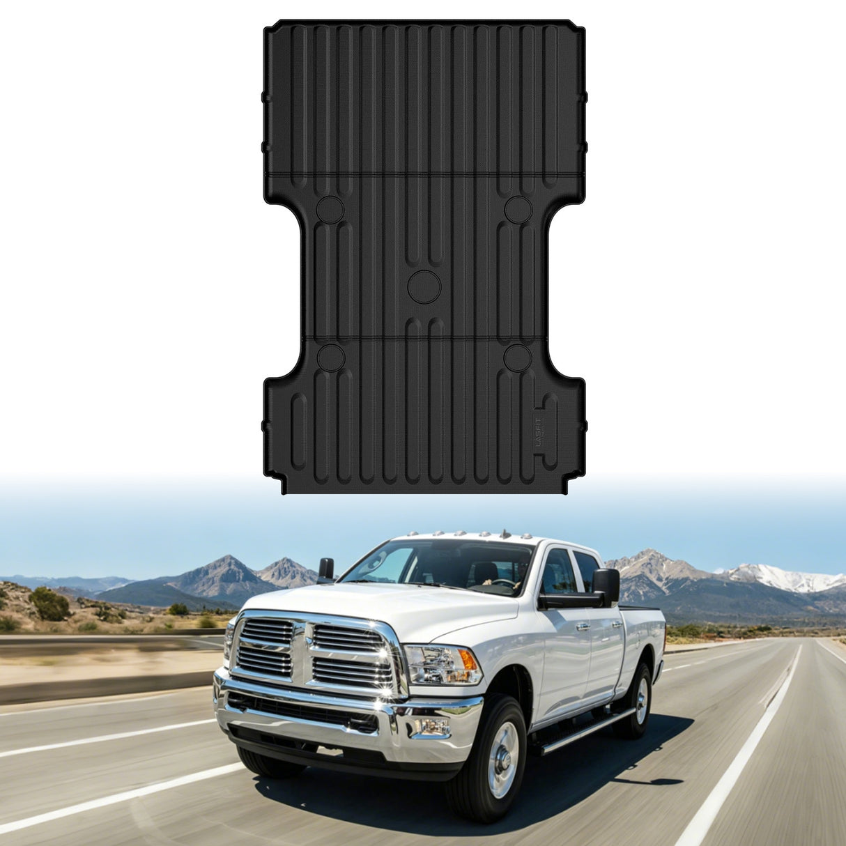 2006-2018 Ram 1500 8FT Bed Mat Scene