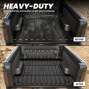 Fit for 2006-2026 Ram 2500 3500 Heavy Duty Bed Mat or Tailgate Mat, Don't fit with Optional Rambox & Drop-in liners