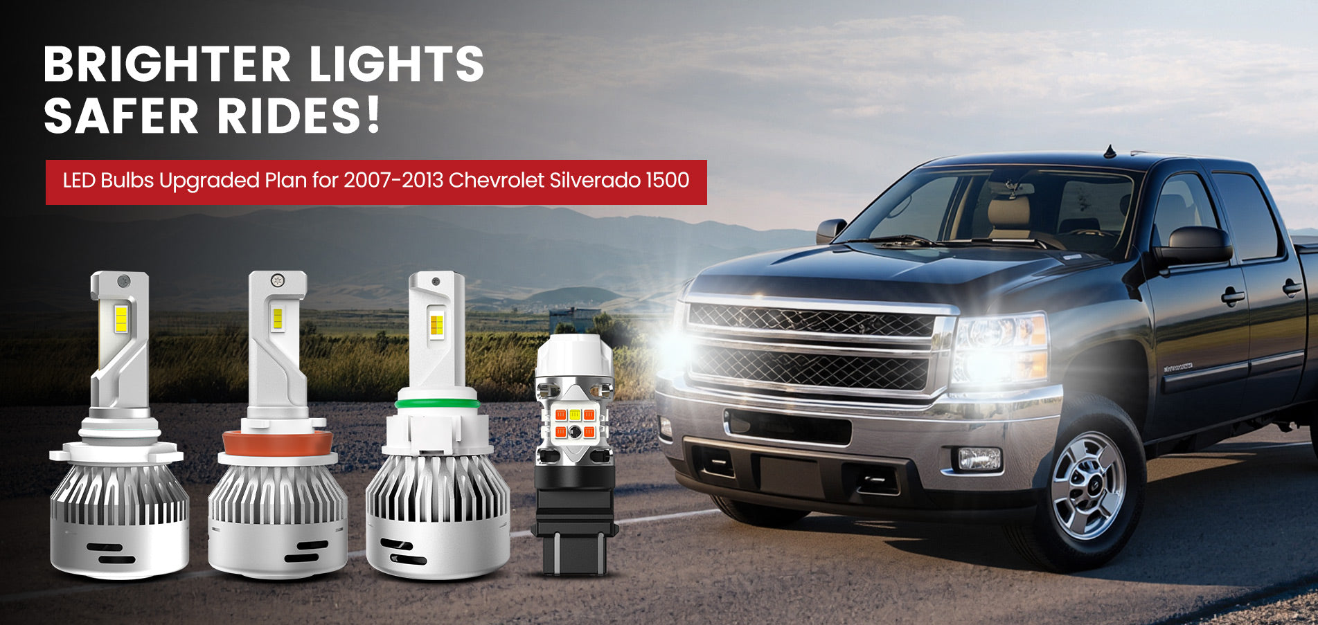 Lasfit LED Bulbs for 2007-2013 Chevrolet Silverado 1500